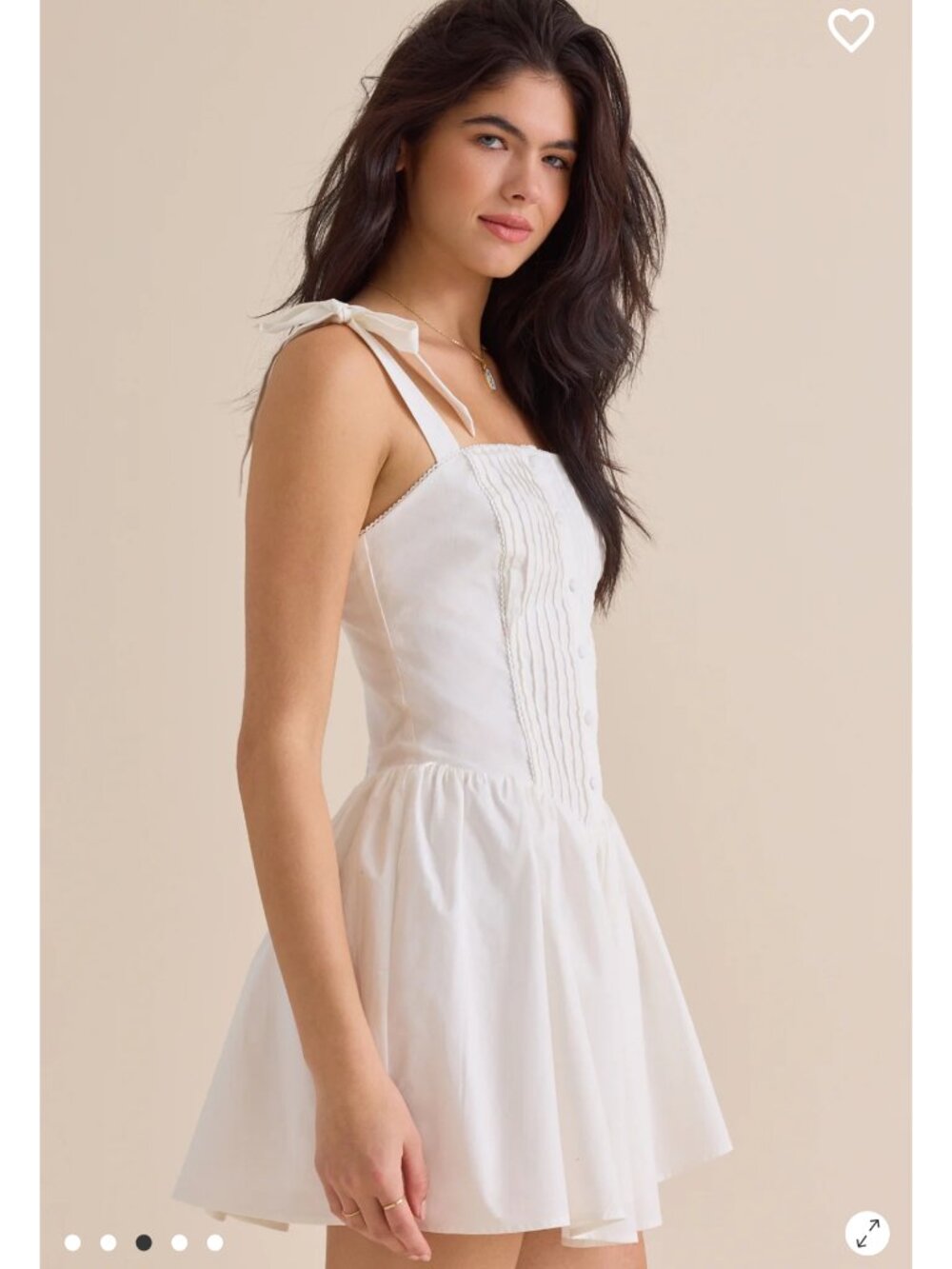 Altar'd State Vivia Mini Dress NWT White Summer Dress - Picture 3 of 5